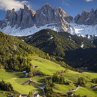 Buy canvas prints of Val di Funes and Dolomites - Italy by Brian Jannsen