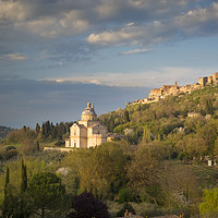 Buy canvas prints of Madonna di San Biagio Church below Montepulciano by Brian Jannsen