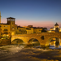 Buy canvas prints of Ponte Pietra - Verona Italy by Brian Jannsen