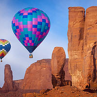 Buy canvas prints of Monument Valley Balloons by Brian Jannsen