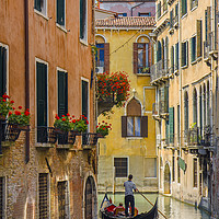 Buy canvas prints of Gondola Ride in Venice by Brian Jannsen