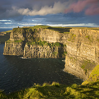 Buy canvas prints of Cliffs of Moher Evening by Brian Jannsen