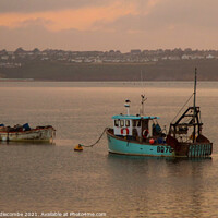 Buy canvas prints of Just a couple of fishing boats by Ann Biddlecombe