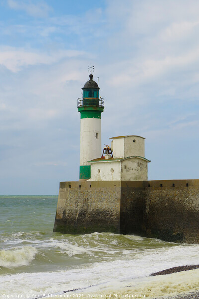 Lighthouse of Le Treport  Picture Board by Ann Biddlecombe