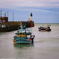 Buy canvas prints of French fishing trawlers by Ann Biddlecombe