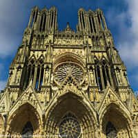 Buy canvas prints of Notre-Dame Cathedral Reims by Ann Biddlecombe