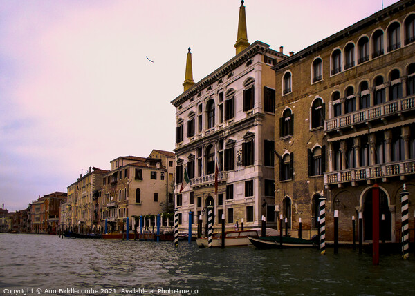Venice by canal Picture Board by Ann Biddlecombe