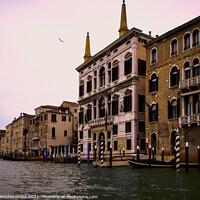 Buy canvas prints of Venice by canal by Ann Biddlecombe