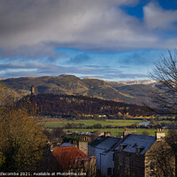 Buy canvas prints of A view from Stirling Castle looking towards Wallace monument by Ann Biddlecombe