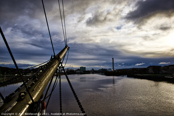 A view from the bow up the Clyde Picture Board by Ann Biddlecombe