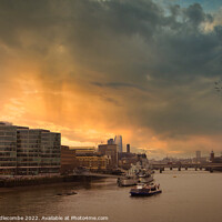 Buy canvas prints of View from Tower bridge just one of the bridges in London by Ann Biddlecombe