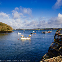 Buy canvas prints of Mylor Harbour by Ann Biddlecombe