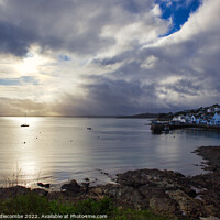 Buy canvas prints of St Mawes under cloudy Skys by Ann Biddlecombe