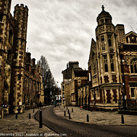 Buy canvas prints of Cambridge town by Ann Biddlecombe