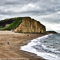 Buy canvas prints of West bay's famous cliffs  by Ann Biddlecombe