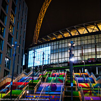 Buy canvas prints of Side Steps to Wembley Stadium  by Ann Biddlecombe