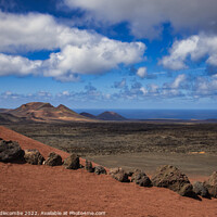 Buy canvas prints of View from Timanfaya national park by Ann Biddlecombe