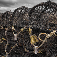 Buy canvas prints of Fishing pots ready to go out by Ann Biddlecombe