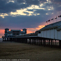 Buy canvas prints of Weston-Super-Mare  pier in somerset by Ann Biddlecombe