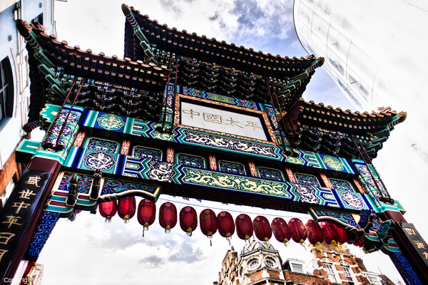 china town in London in light Picture Board by Ann Biddlecombe