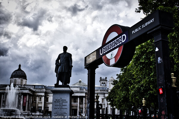 Charing Cross underground Picture Board by Ann Biddlecombe