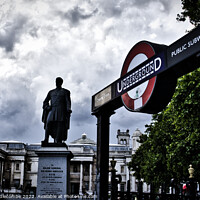 Buy canvas prints of Charing Cross underground by Ann Biddlecombe