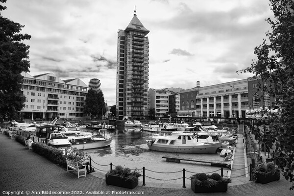 Chelsea Harbour in the west of London Picture Board by Ann Biddlecombe