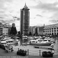 Buy canvas prints of Chelsea Harbour in the west of London by Ann Biddlecombe