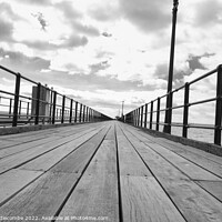 Buy canvas prints of Leading lines on Southend on sea pier by Ann Biddlecombe