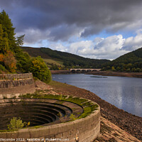 Buy canvas prints of Ladybower Reservoir by Ann Biddlecombe