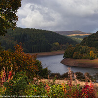 Buy canvas prints of View of Ladybower Reservoir by Ann Biddlecombe