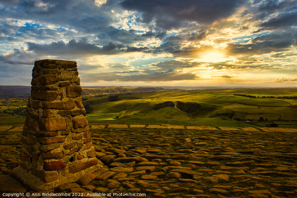 A view from Mam Tor  Picture Board by Ann Biddlecombe