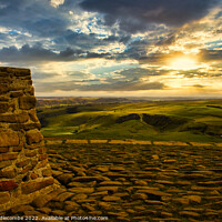 Buy canvas prints of A view from Mam Tor  by Ann Biddlecombe