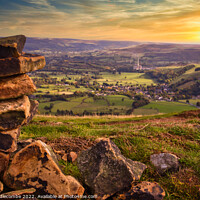 Buy canvas prints of A view across the Peak District by Ann Biddlecombe