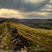 Buy canvas prints of Looking back to Mam Tor by Ann Biddlecombe