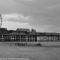 Buy canvas prints of Blackpool central pier by Ann Biddlecombe