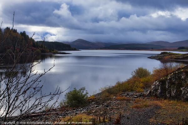 Stormy View Over Loch Doon Picture Board by Ann Biddlecombe