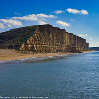 Buy canvas prints of Westbay Cliffs by Ann Biddlecombe