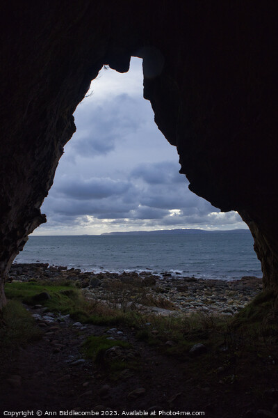 View from Kings cave on the isle of Arran Picture Board by Ann Biddlecombe