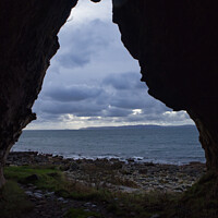 Buy canvas prints of View from Kings cave on the isle of Arran by Ann Biddlecombe