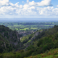 Buy canvas prints of View from Cheddar Gorge cliffs by Ann Biddlecombe