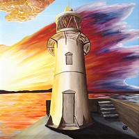 Buy canvas prints of Brixham Lighthouse by Ann Biddlecombe