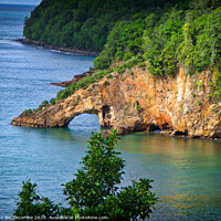 Buy canvas prints of Saint Lucia Rock formation by Ann Biddlecombe