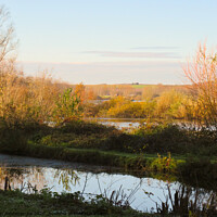 Buy canvas prints of Somme river lakes by Ann Biddlecombe