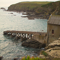 Buy canvas prints of The old lifeboat station on the lizard peninsular  by Ann Biddlecombe