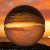 Buy canvas prints of Wonderful sphere sunset  by Ann Biddlecombe