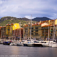 Buy canvas prints of Nice Marina by Ann Biddlecombe