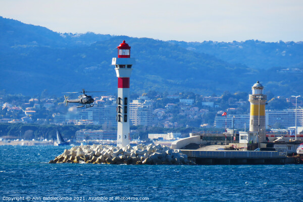 Coming into Land in Cannes Picture Board by Ann Biddlecombe