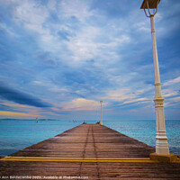 Buy canvas prints of A lighter version of Jetty to nowhere  by Ann Biddlecombe