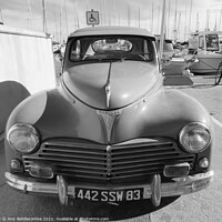 Buy canvas prints of Peugeot 203 in monochrome by Ann Biddlecombe